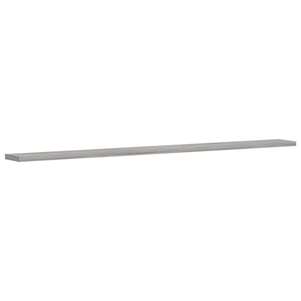 vidaXL Wandregale 4 Stk. Grau Sonoma 100x10x1,5 cm Holzwerkstoff