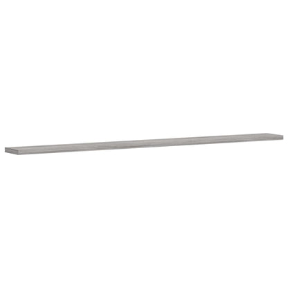 vidaXL Wandregale 4 Stk. Grau Sonoma 100x10x1,5 cm Holzwerkstoff