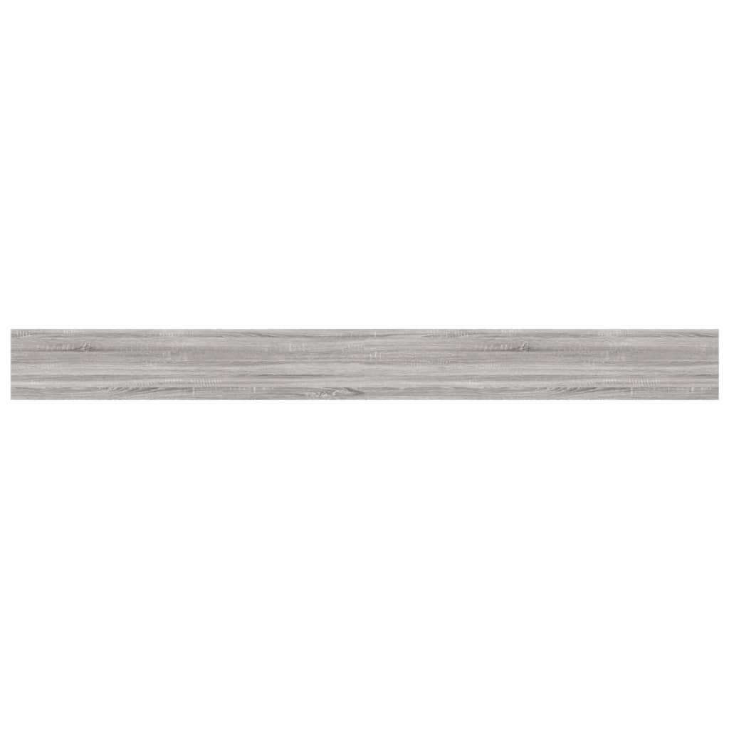 vidaXL Wandregale 4 Stk. Grau Sonoma 100x10x1,5 cm Holzwerkstoff