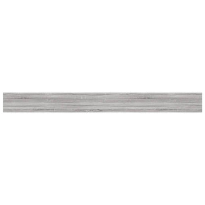 vidaXL Wandregale 4 Stk. Grau Sonoma 100x10x1,5 cm Holzwerkstoff