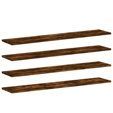 vidaXL Wandregale 4 Stk. Räuchereiche 100x20x1,5 cm Holzwerkstoff
