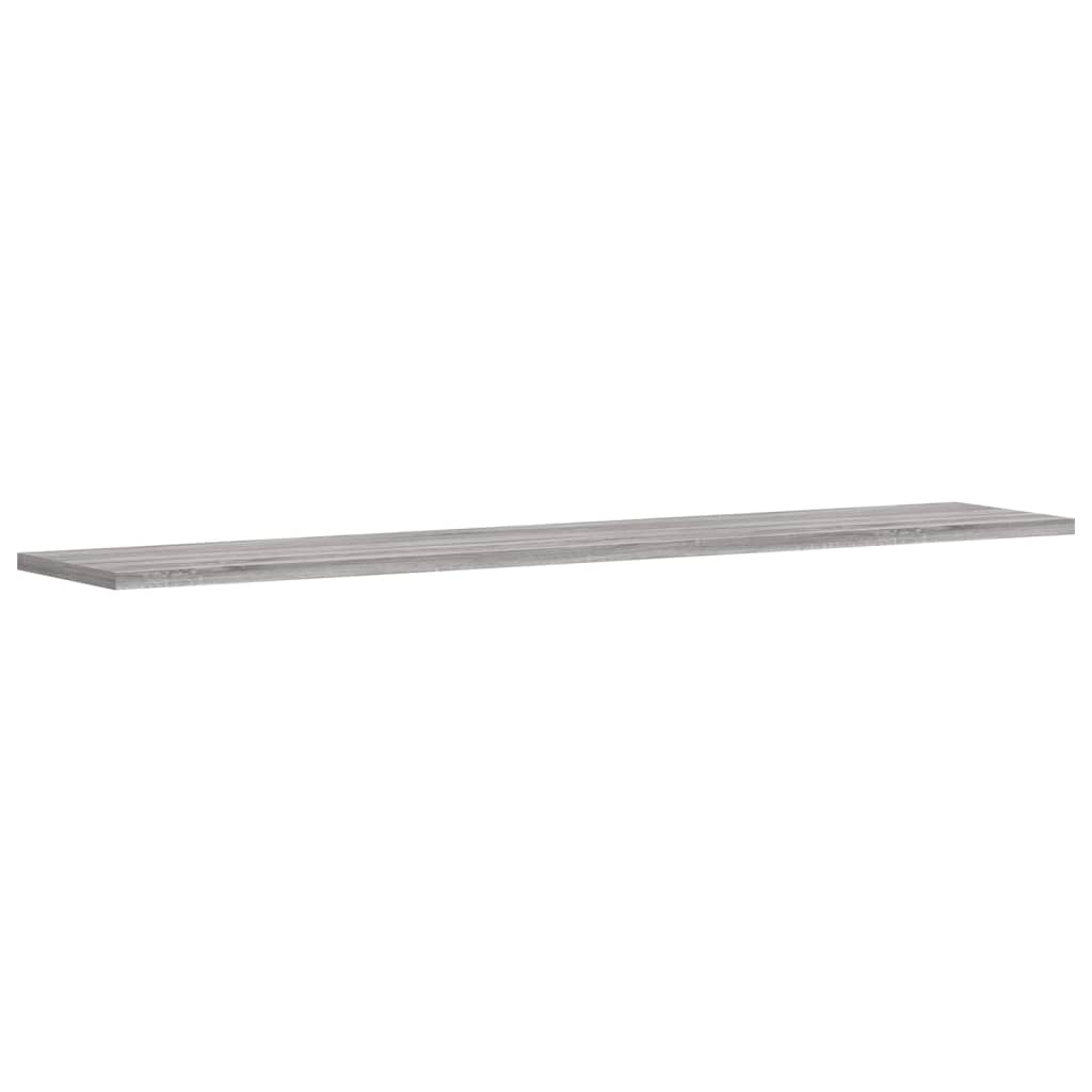 vidaXL Wandregale 4 Stk. Grau Sonoma 100x20x1,5 cm Holzwerkstoff