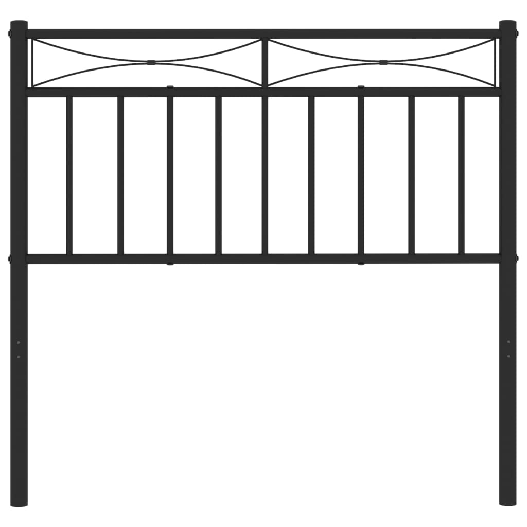 vidaXL Ersatz-Kopfteil Metall Schwarz 90 cm