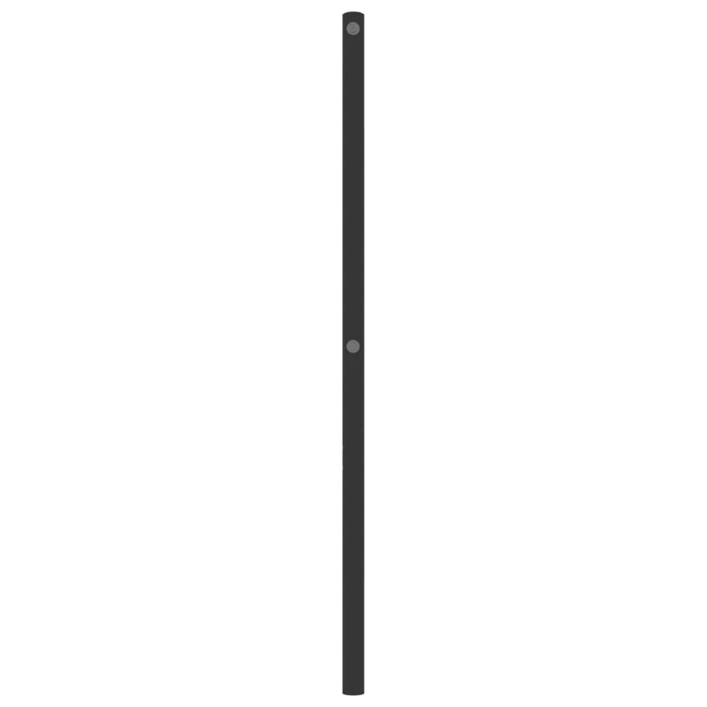 vidaXL Ersatz-Kopfteil Metall Schwarz 90 cm