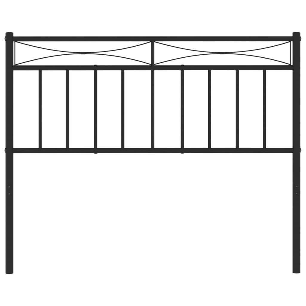 vidaXL Ersatz-Kopfteil Metall Schwarz 107 cm