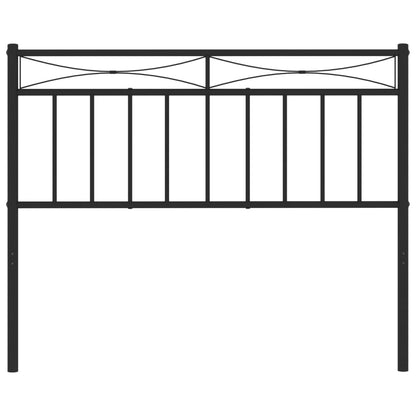 vidaXL Ersatz-Kopfteil Metall Schwarz 107 cm