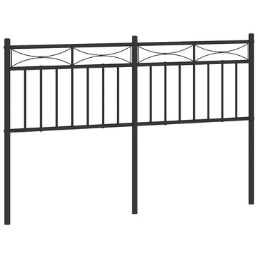 vidaXL Ersatz-Kopfteil Metall Schwarz 135 cm