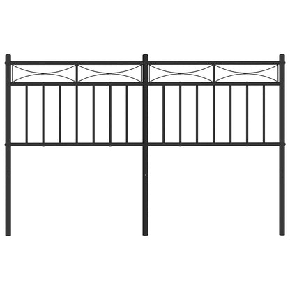 vidaXL Ersatz-Kopfteil Metall Schwarz 135 cm
