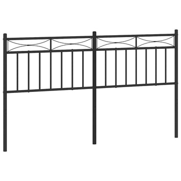 vidaXL Ersatz-Kopfteil Metall Schwarz 150 cm