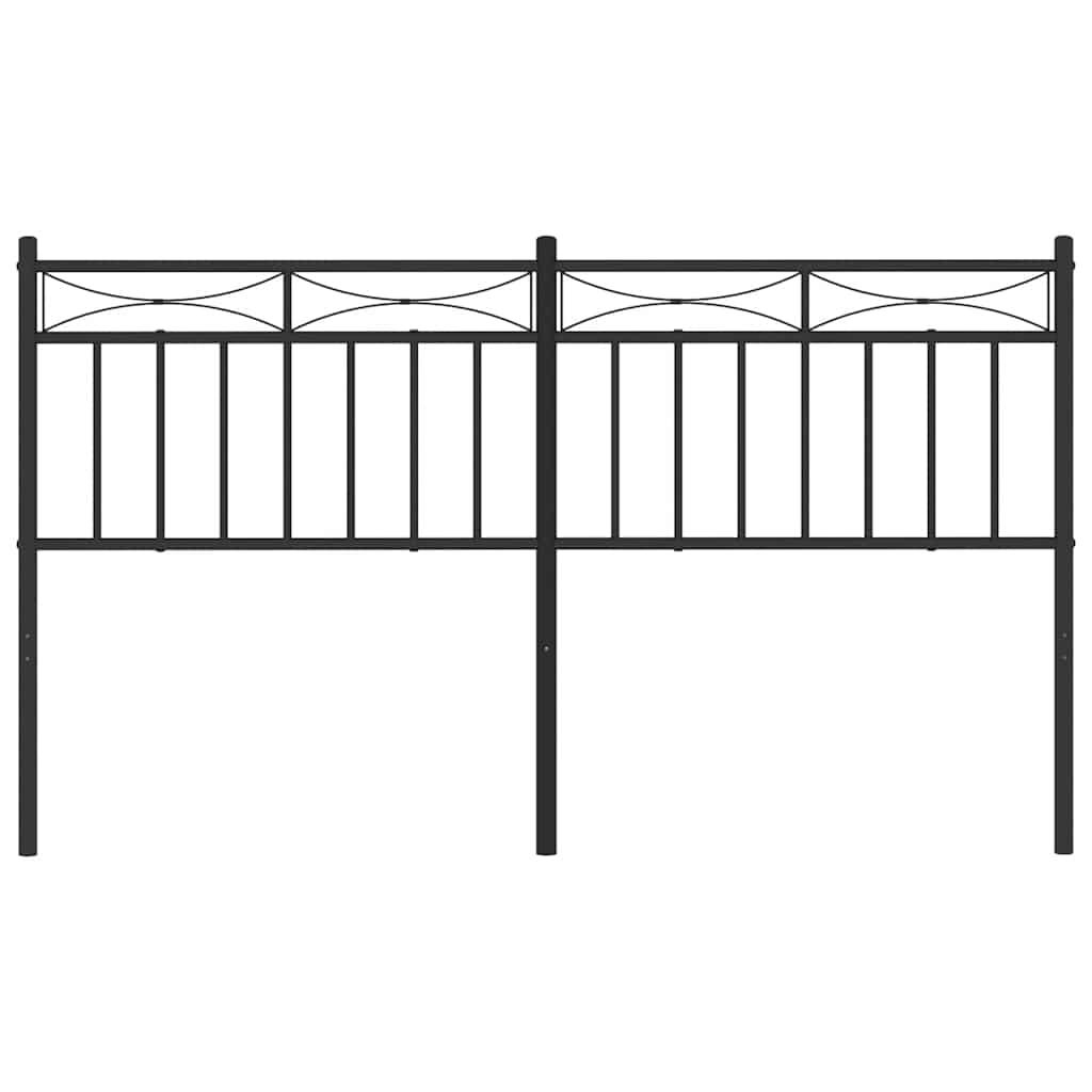 vidaXL Ersatz-Kopfteil Metall Schwarz 150 cm