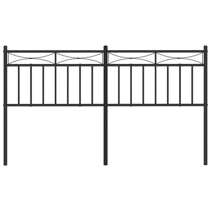 vidaXL Ersatz-Kopfteil Metall Schwarz 150 cm