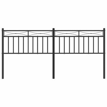 vidaXL Ersatz-Kopfteil Metall Schwarz 180 cm