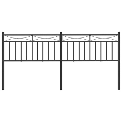 vidaXL Ersatz-Kopfteil Metall Schwarz 193 cm