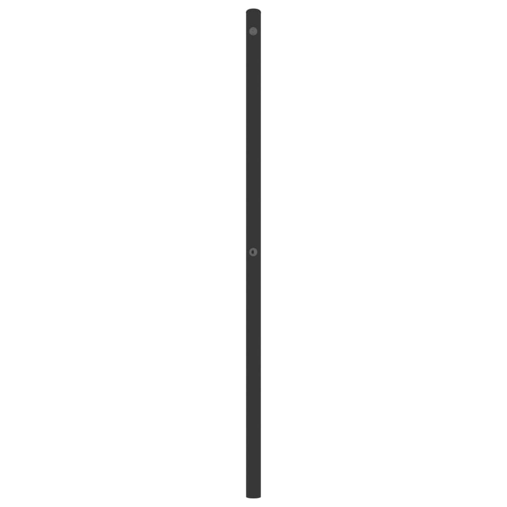 vidaXL Ersatz-Kopfteil Metall Schwarz 193 cm