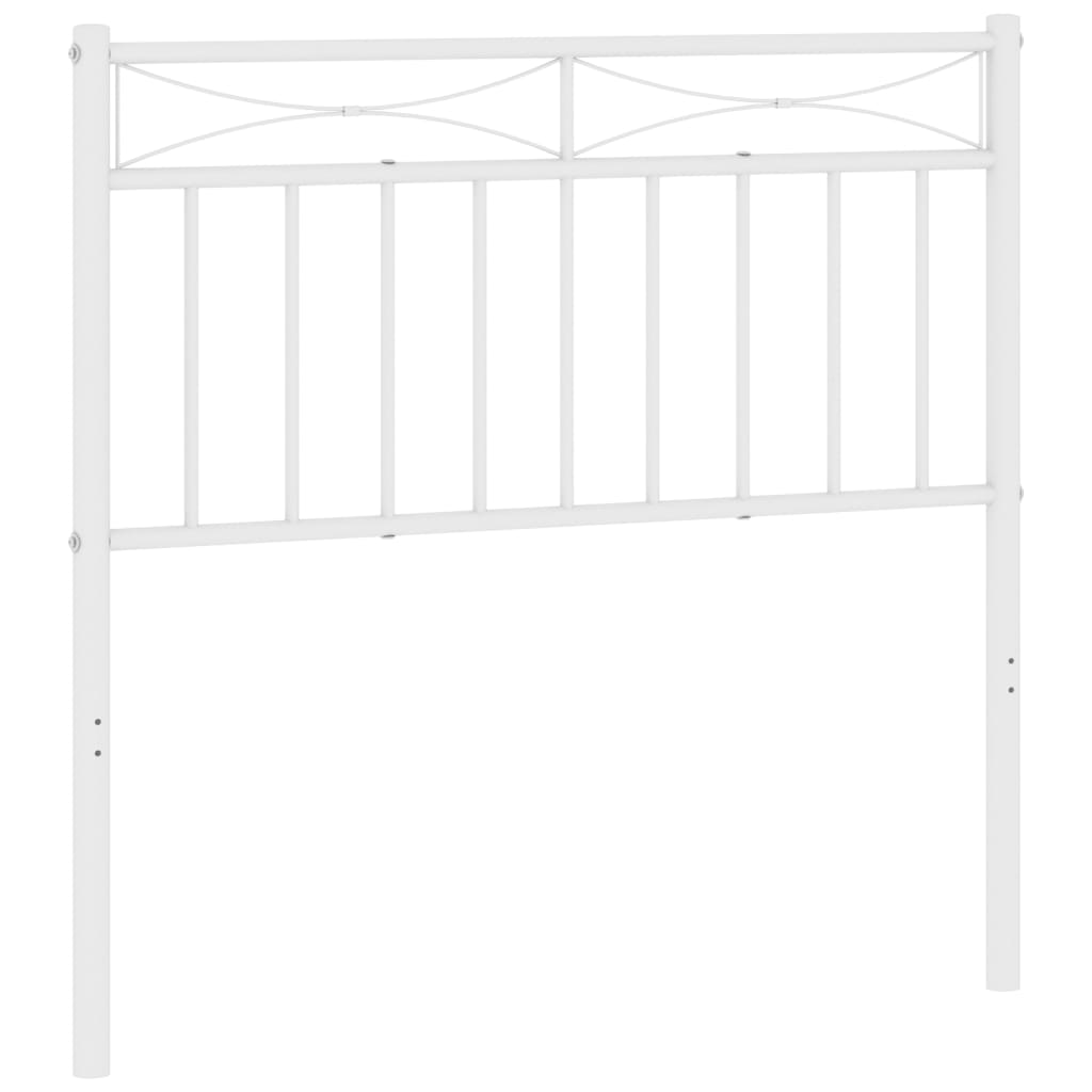 vidaXL Ersatz-Kopfteil Metall Weiß 90 cm