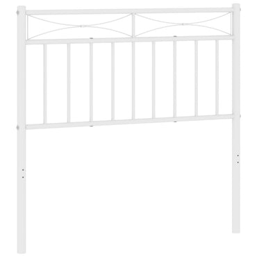 vidaXL Ersatz-Kopfteil Metall Weiß 90 cm