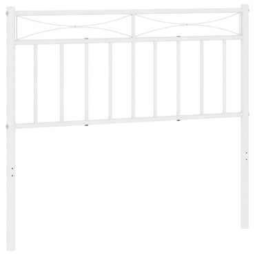 vidaXL Ersatz-Kopfteil Metall Weiß 100 cm