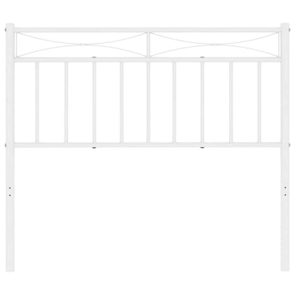 vidaXL Ersatz-Kopfteil Metall Weiß 100 cm