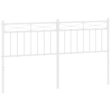 vidaXL Ersatz-Kopfteil Metall Weiß 150 cm