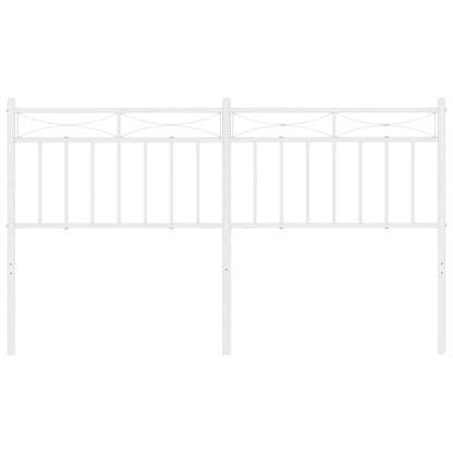 vidaXL Ersatz-Kopfteil Metall Weiß 150 cm