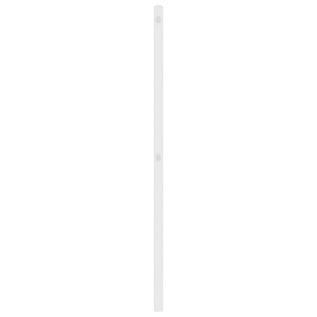 vidaXL Ersatz-Kopfteil Metall Weiß 200 cm