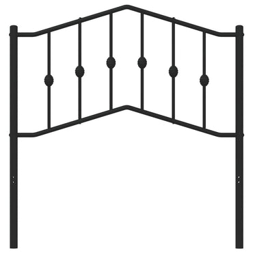 vidaXL Ersatz-Kopfteil Metall Schwarz 90 cm