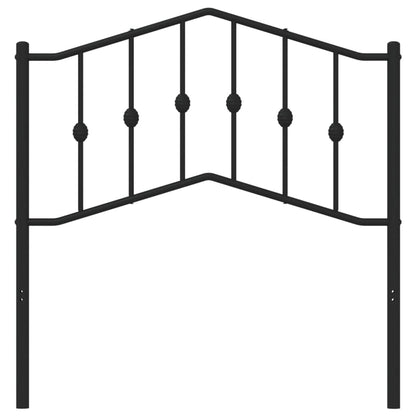 vidaXL Ersatz-Kopfteil Metall Schwarz 90 cm