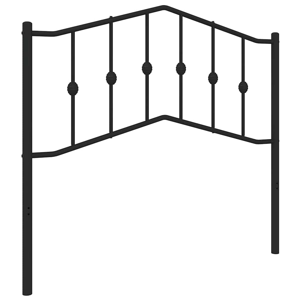 vidaXL Ersatz-Kopfteil Metall Schwarz 100 cm