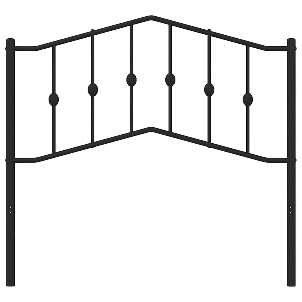 vidaXL Ersatz-Kopfteil Metall Schwarz 100 cm
