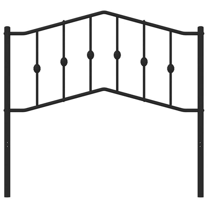vidaXL Ersatz-Kopfteil Metall Schwarz 100 cm