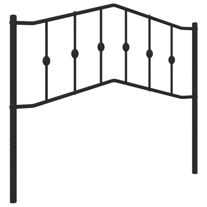 vidaXL Ersatz-Kopfteil Metall Schwarz 107 cm