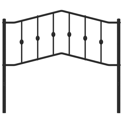 vidaXL Ersatz-Kopfteil Metall Schwarz 107 cm