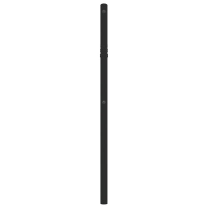 vidaXL Ersatz-Kopfteil Metall Schwarz 107 cm