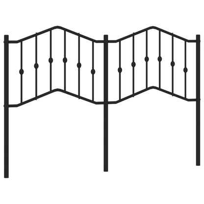 vidaXL Ersatz-Kopfteil Metall Schwarz 150 cm