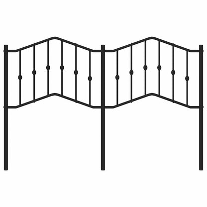 vidaXL Ersatz-Kopfteil Metall Schwarz 150 cm