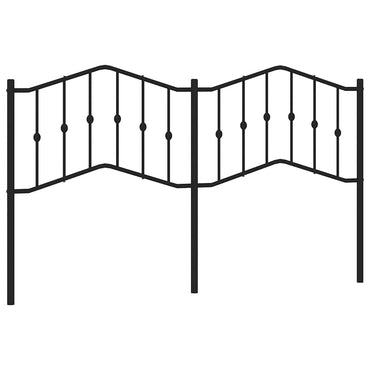 vidaXL Ersatz-Kopfteil Metall Schwarz 180 cm