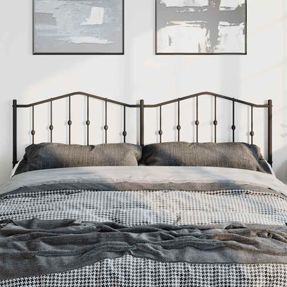 vidaXL Ersatz-Kopfteil Metall Schwarz 180 cm