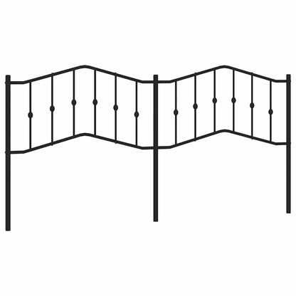 vidaXL Ersatz-Kopfteil Metall Schwarz 193 cm