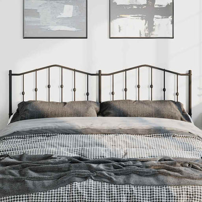 vidaXL Ersatz-Kopfteil Metall Schwarz 193 cm
