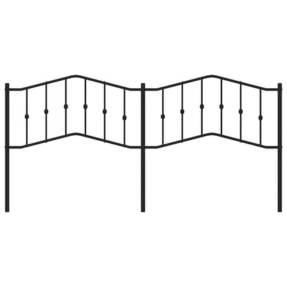 vidaXL Ersatz-Kopfteil Metall Schwarz 193 cm