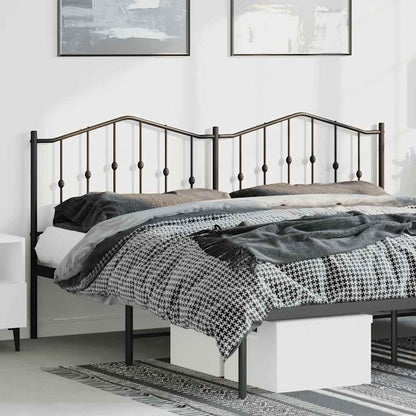 vidaXL Ersatz-Kopfteil Metall Schwarz 193 cm
