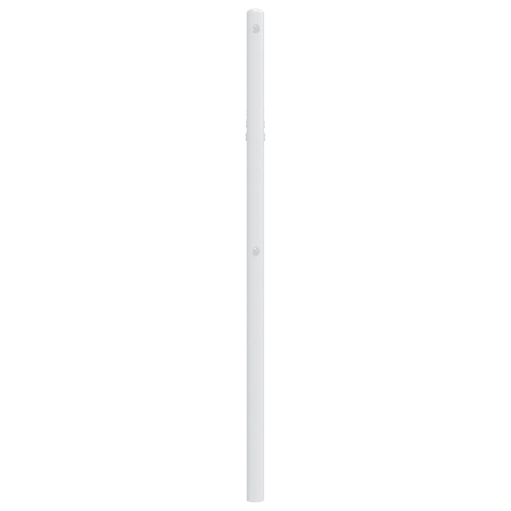 vidaXL Kopfteil Metall Weiß 75 cm