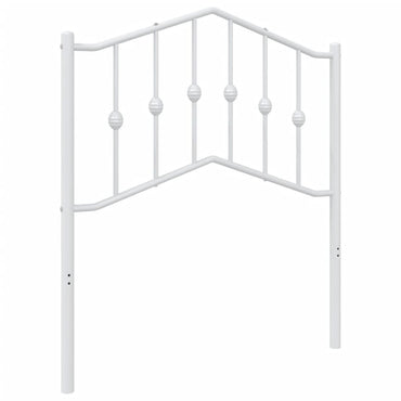 vidaXL Kopfteil Metall Weiß 80 cm