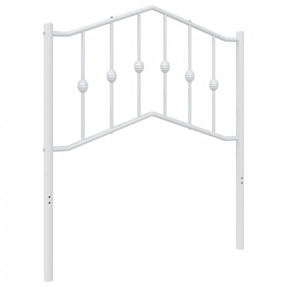 vidaXL Kopfteil Metall Weiß 80 cm