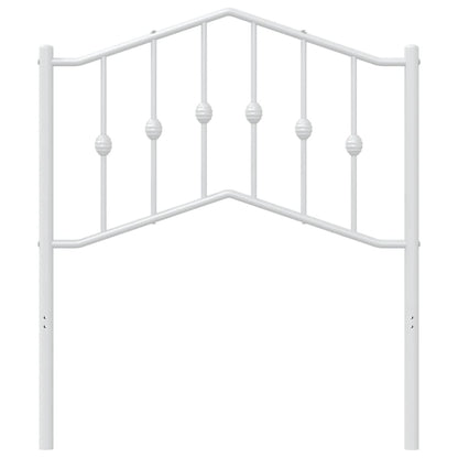 vidaXL Kopfteil Metall Weiß 80 cm