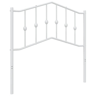 vidaXL Ersatz-Kopfteil Metall Weiß 90 cm