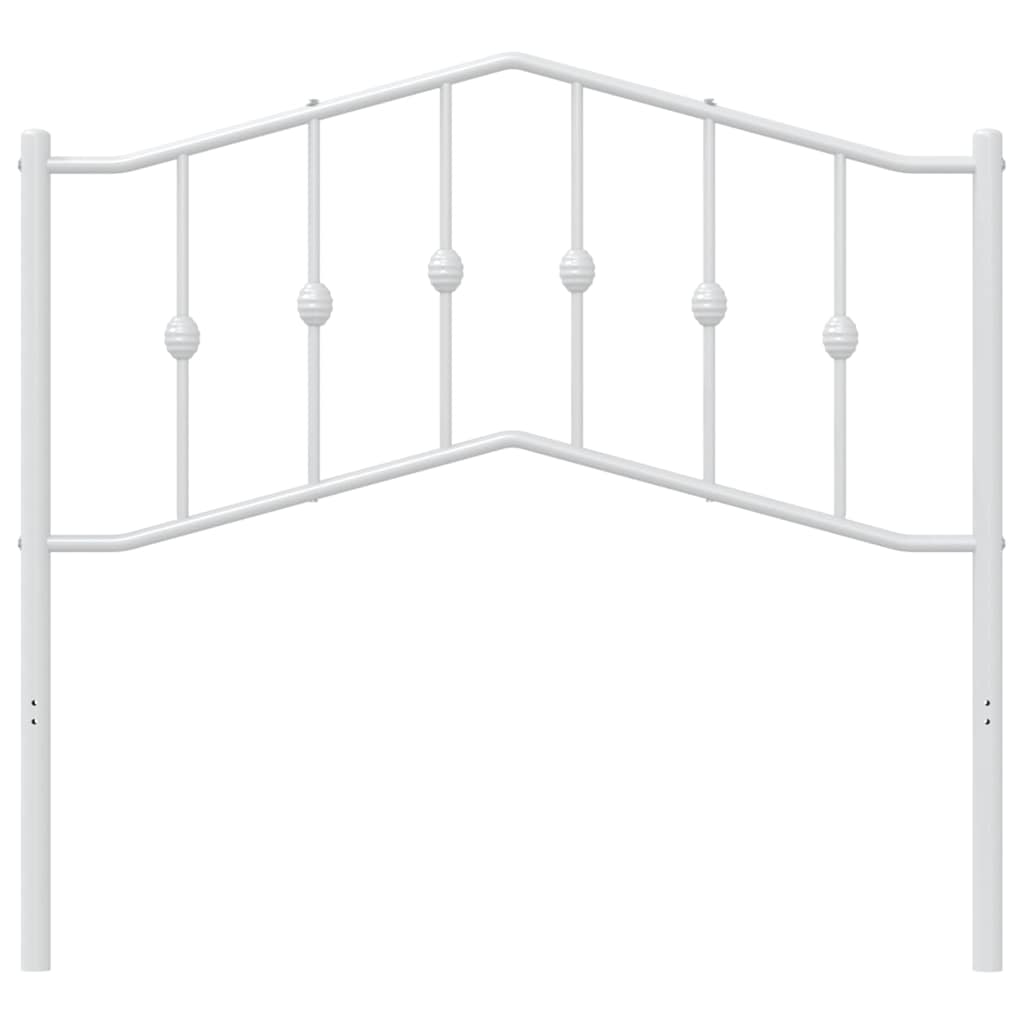 vidaXL Ersatz-Kopfteil Metall Weiß 100 cm