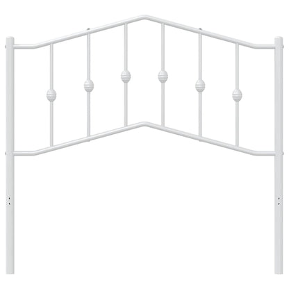 vidaXL Ersatz-Kopfteil Metall Weiß 100 cm