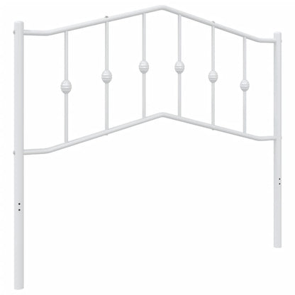 vidaXL Ersatz-Kopfteil Metall Weiß 107 cm