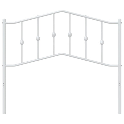 vidaXL Ersatz-Kopfteil Metall Weiß 107 cm